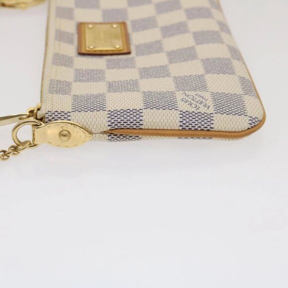 LOUIS VUITTON Damier Azur Pochette Mira MM Accessory Pouch - Picture 5 of 16